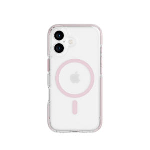 כיסוי Tech21 EvoCrystal MagSafe ל -iPhone 16 - ורוד